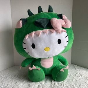 Hello Kitty Large Dinosaur Plush Doll 21” Tall
